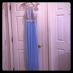 Blue Sequined/Bedazzled Dress